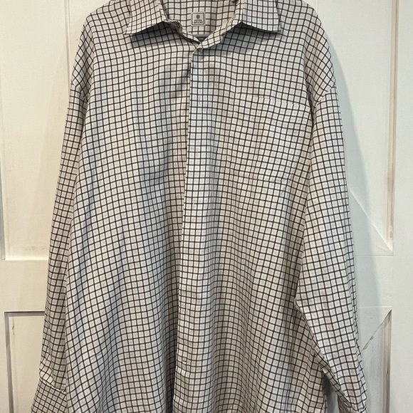 Peter Millar Black and White Casual Button Down Shirt - Picture 1 of 3